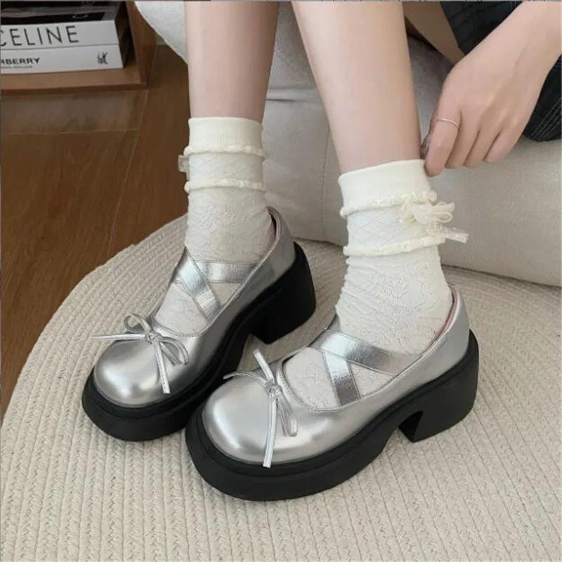 Туфли принцессы в стиле &quotЛолита&quot на платформе Мэри Джейн для девушек