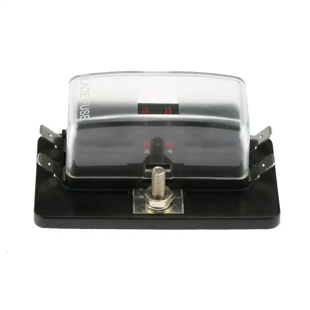 

Light Car 4/6/10 Circuit Blade Fuse Box Holder with LED Warning Boat Accessory