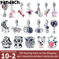 plata charms of ley 925 original fits original pandach bracelet silver color women pendant diy jewelry kitty owl charm bead 2022