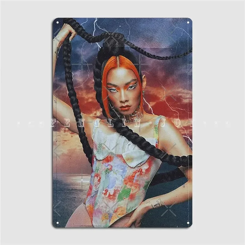 Металлическая вывеска Rina Sawayama Pub Cave Design