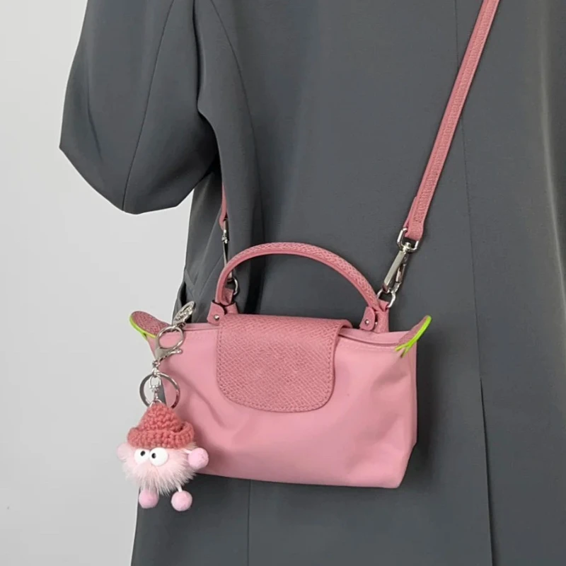 

2024 New Women's Bag New Tote Bag Nylon Mini Dumplings Colored Underarm Bag Single Shoulder Handheld Backpack Crossbody channels