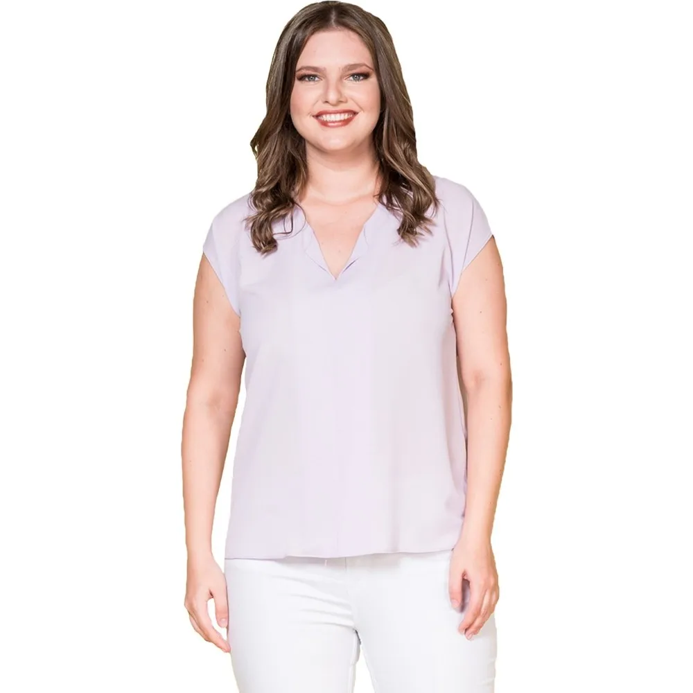 

Женская блузка из крепа Dorlie P442 с отложным воротником