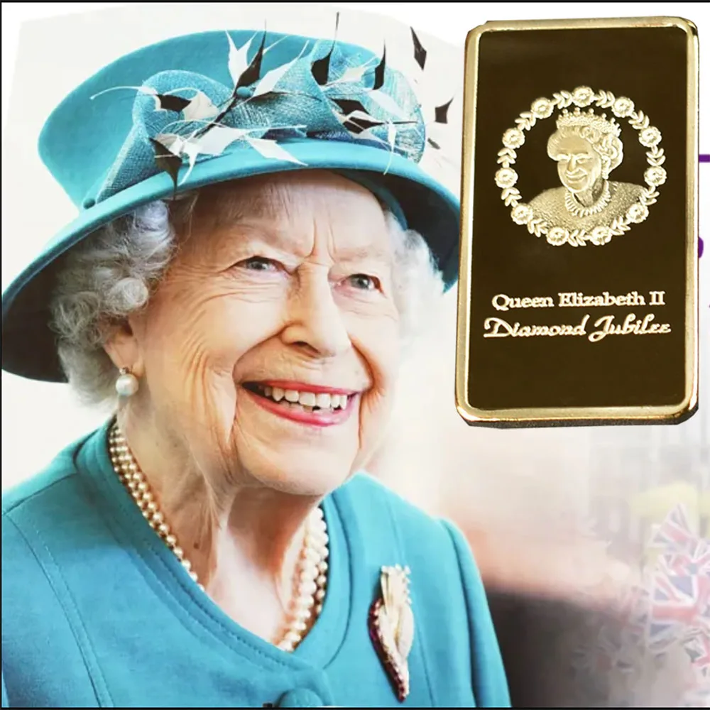 

The Queen Elizabeth II Collection Coin Gold Plated Metal Commemorative Coin For Collection
