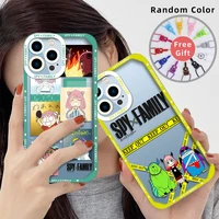 anime phone case for iphone 13 12 mini 11 pro max xs x xr 7 8 plus se 2020 transparent soft tpu cover cartoon spy x family fanda