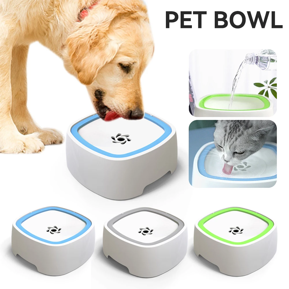 

Wetting Plastic Drinking Accessories Support Floating Not Water Bowl Bowls Feeder Bowl Dog Spill Portable Dog Pet Mouth No Cat