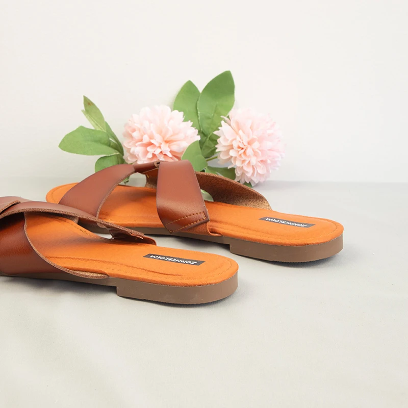 2023 Summer Slippers Women Outside Modern Slides Brand Design Hollow Beach Shoes for Woman Anti-skid Street Female Footwear