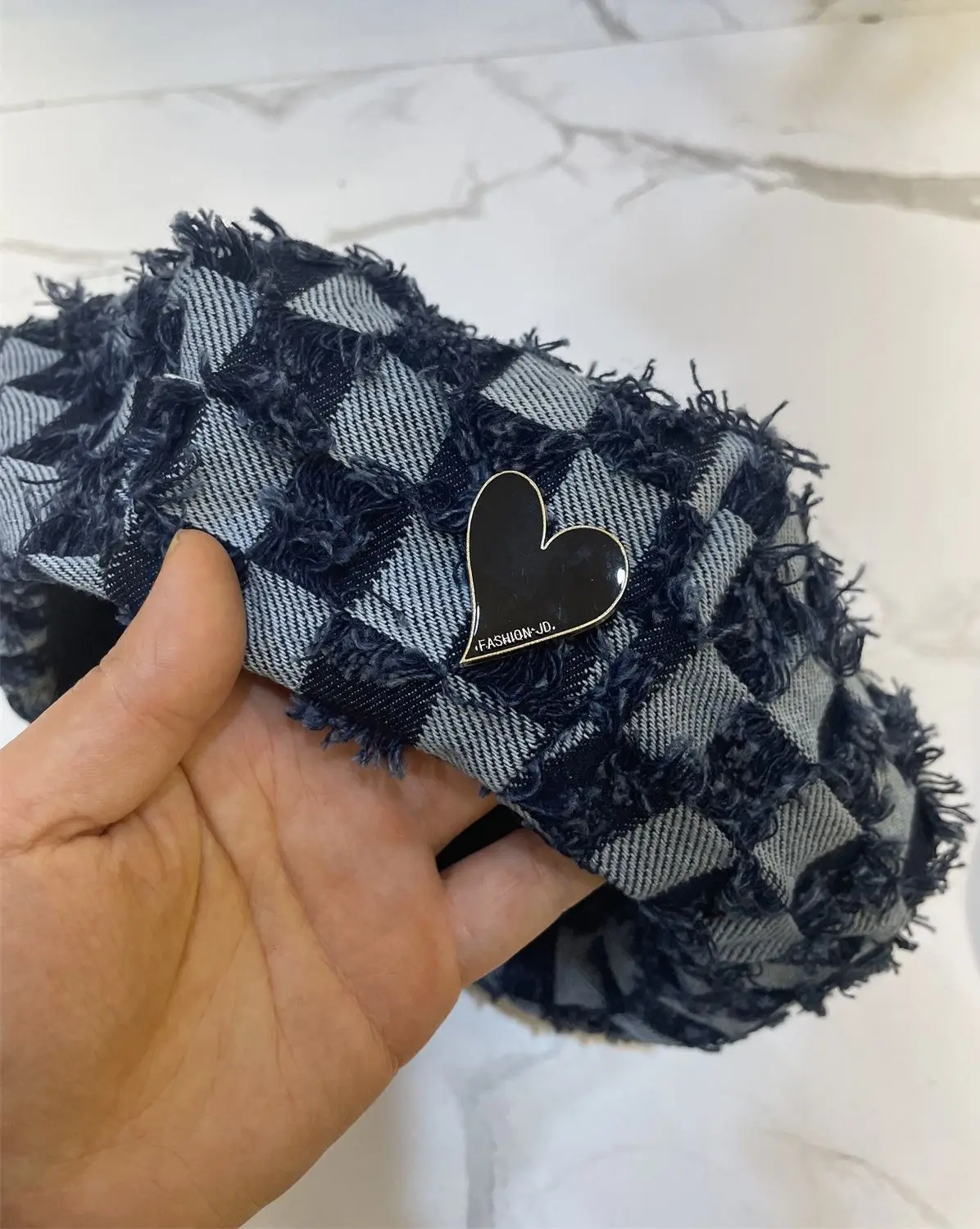 Корейский модный берет в шахматную клетку с надписью Love Женская Универсальная