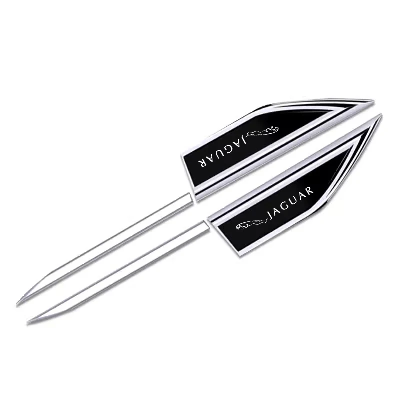 

2 шт. металлический значок на крыло, боковое лезвие, эмблема, наклейка на боковое крыло, наклейка, украшение, аксессуары для Jaguar XE XF XJ F-Type