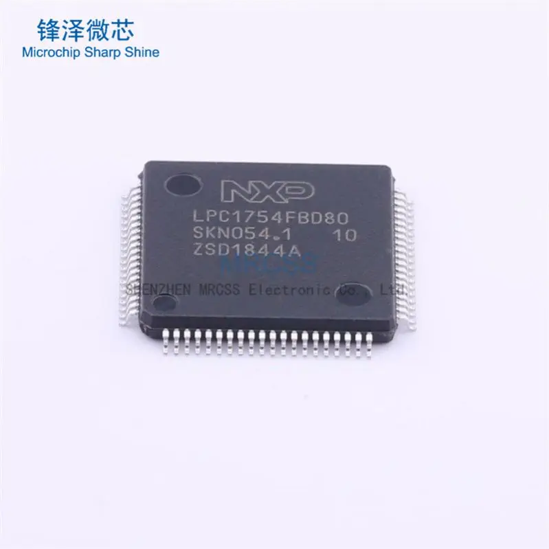 

MCU LPC1754FBD80 LPC1754 ARM Cortex M3 RISC 128KB Flash 2.5V/3.3V 80LQFP Electronic Component
