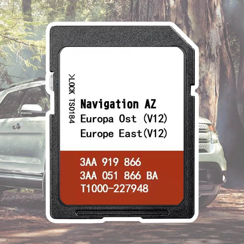 SD-карта NAVINESA OST Navi 2020 AZ V12 для Skoda Amundsen + Plus