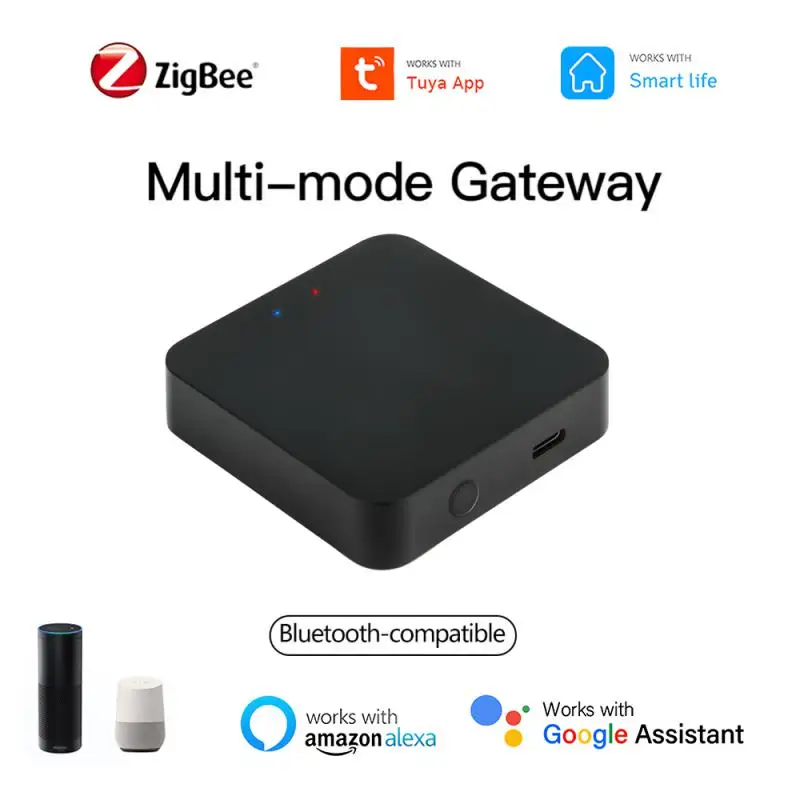 

Шлюз TUYA ZigBee многорежимный, хаб с поддержкой Bluetooth, голосовое дистанционное управление, для умного дома, работает с приложением Smart Life через Alexa Google