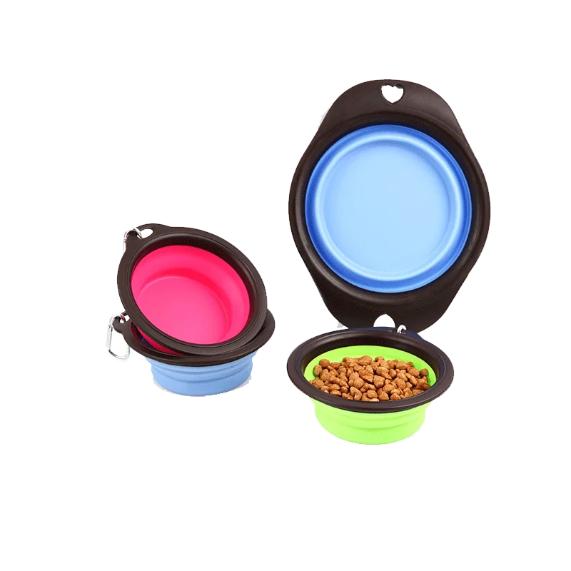 

Portable Foldable Silicone Travel Collapsible Pet Dog Water Bowls