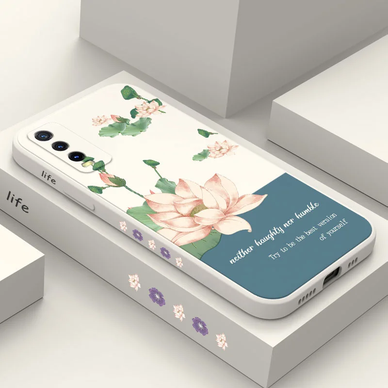 

Simple Flowers Phone Case For VIVO Y20 Y20i Y20S Y12S Y30 Y33S Y12 Y15 Y17 Y19 Y21 S1 Pro Y91 Y93 Y95 Silicone Cover