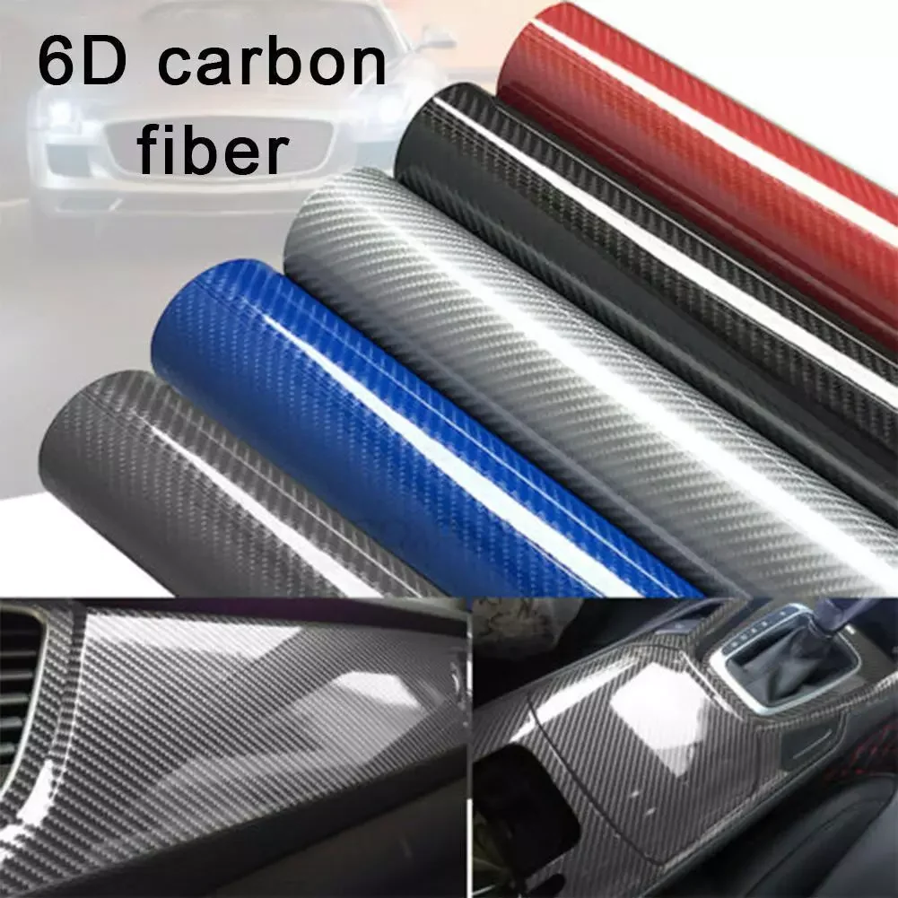 

Car highlight 6D carbon fiber film, universal carbon fiber vinyl cover for car and motorcycle film sticker