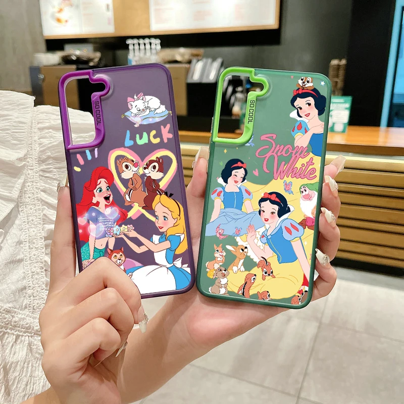 Чехол для телефона с принцессой Disney Samsung Note20 S20 S21 S22 S23 S24 FE Plus ультратонкий яркий