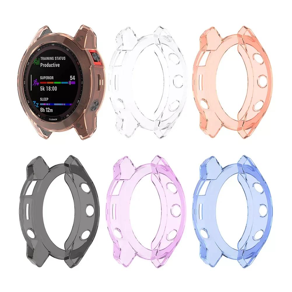 

Protector Case For Garmin Fenix 7 7S 7X Smart Watch Soft Silicone Bumper For Garmin Fenix7 Frame Shell Protective Cover