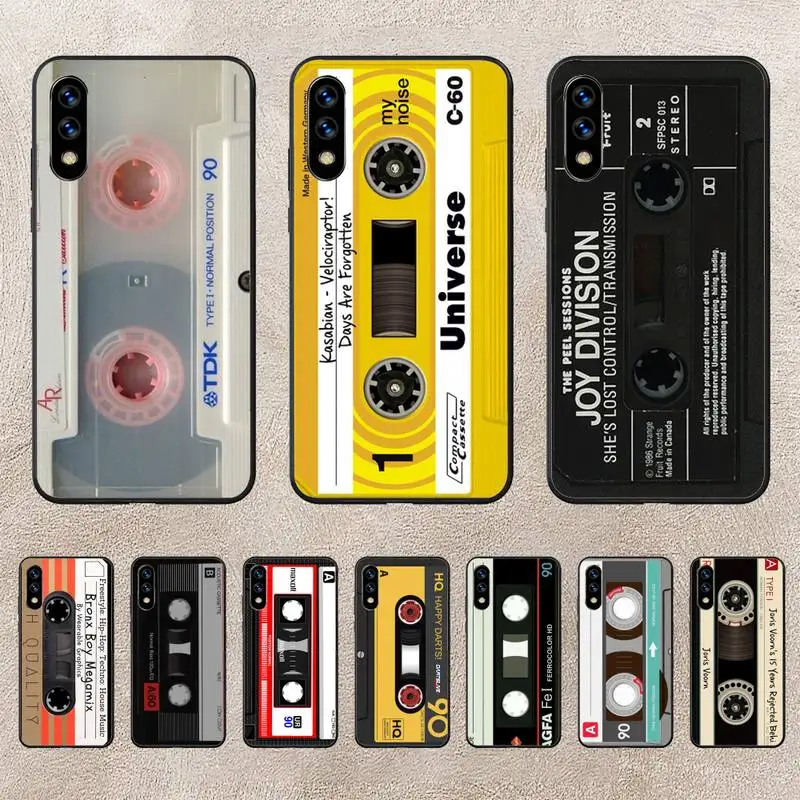 

Cassette Tape Retro Style Phone Case For Huawei G7 G8 P7 P8 P9 P10 P20 P30 Lite Mini Pro P Smart Plus Cove Fundas