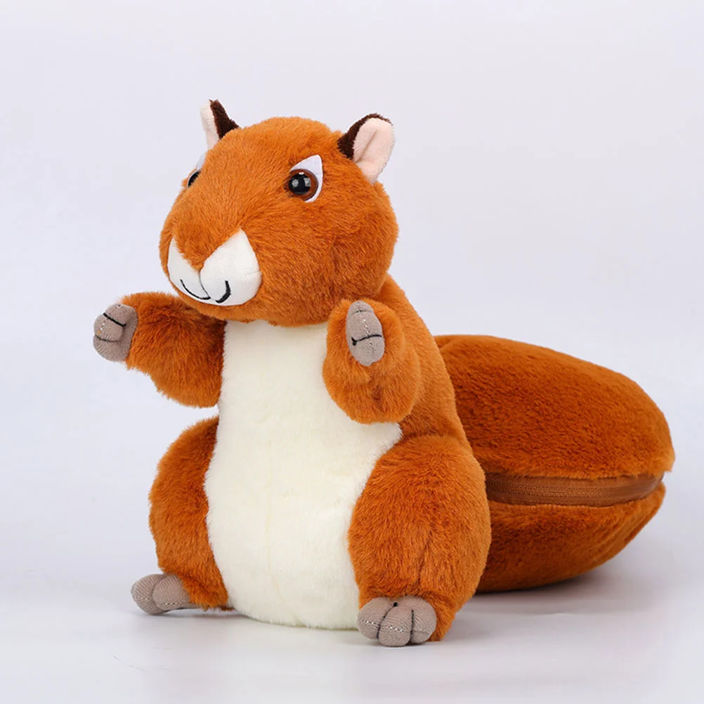 

Decor Desktop Decoration Plush Animal Figurine Decorate Squirrel Household