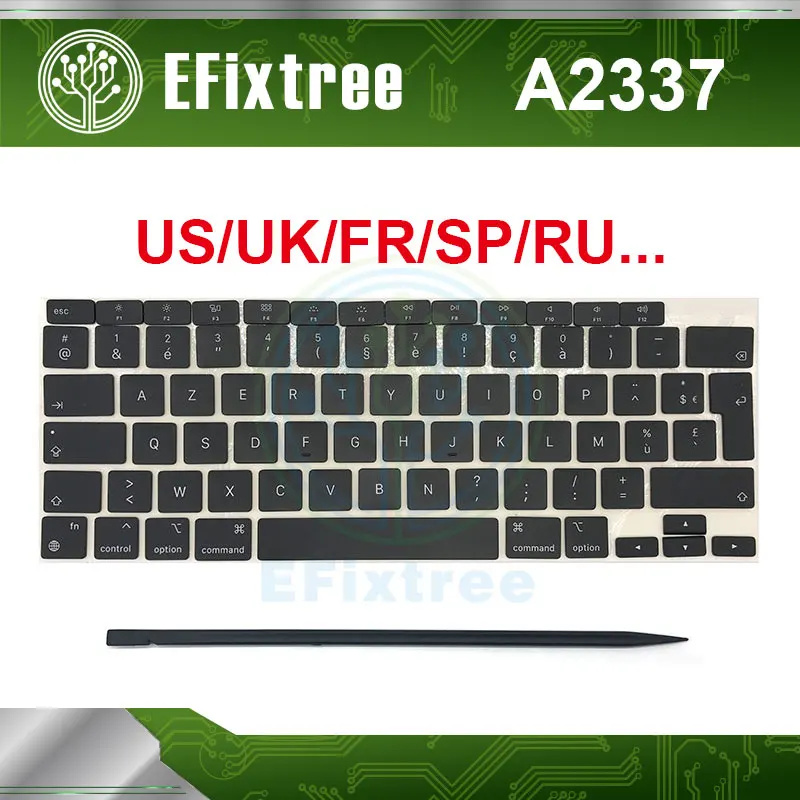 

Laptop A2337 Key Keycaps Keys Cap Keyboards Keycap US UK Russian French Spanish For Macbook Air Retina 13" M1 EMC 3598 2020