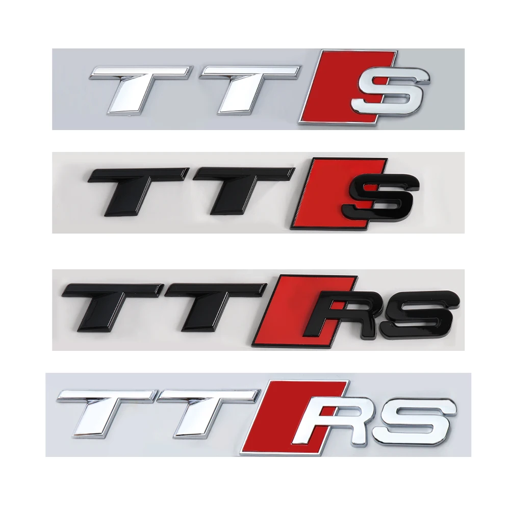 Фото 3D-эмблема ABS TTS TTRS для автомобиля, наклейка на задний багажник, декоративный аксессуар для Audi S TT RS Sline A3 A4 A5 A6 B9 B8 8P 8V B6 C7 Q5 №3
