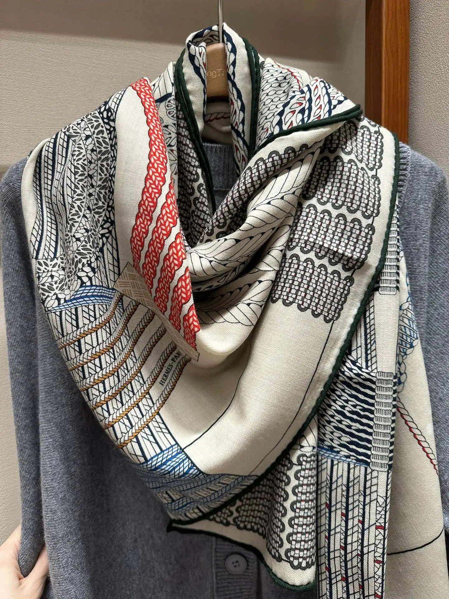 Модный брендовый дизайн роскошный женский шелковый кашемировый платок 140*140 см