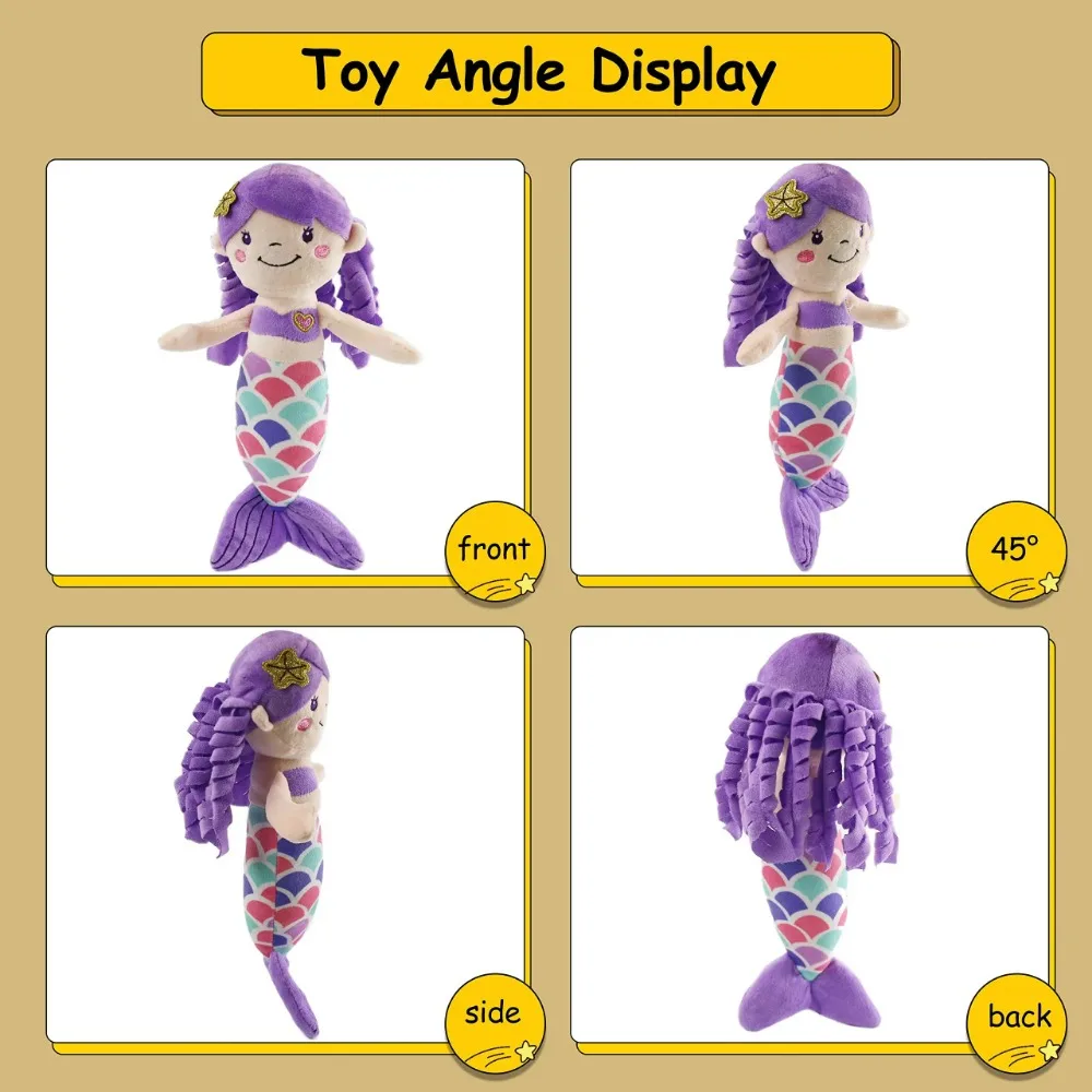 30 см мягкая плюшевая игрушка Русалка обнимающие подушки хлопковая Милая синяя