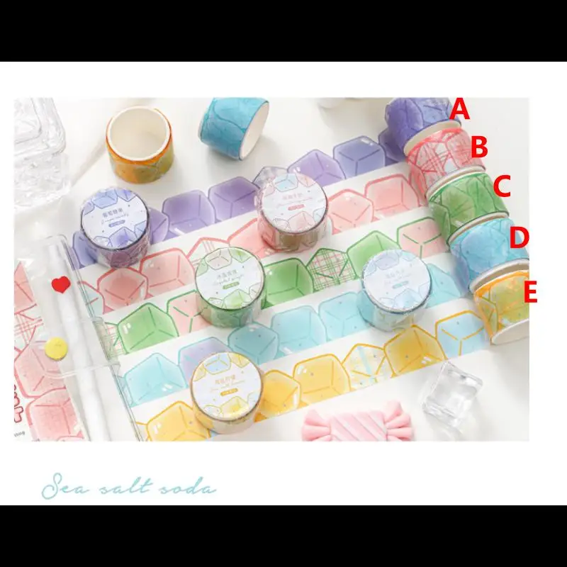 Аниме два цвета раздавленное ледяное искусство украшение для журнала своими