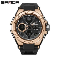 sanda mens military sports electronic watches waterproof shock man top luxury clock digital writwatch relogio masculino 2022