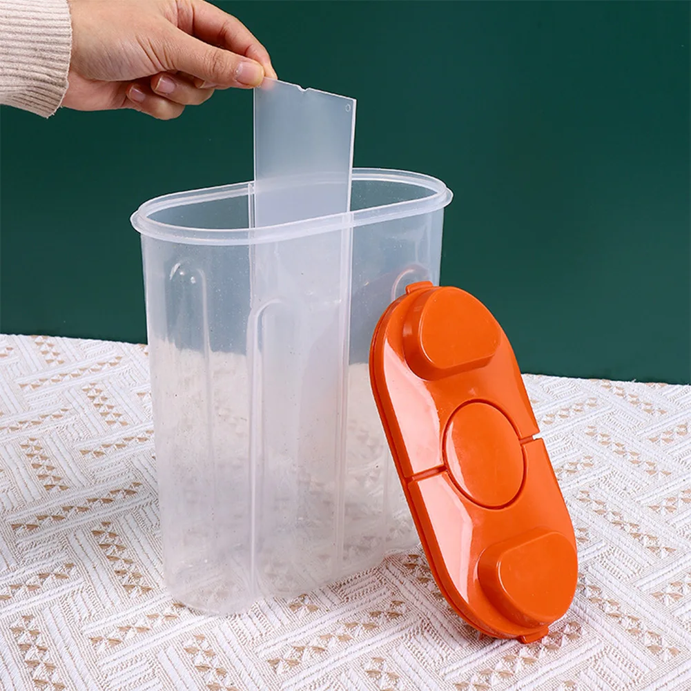 

2-in-1 Sealing Cereal Storage Containers With Pour Lids Stackable Kitchen Storage Bottles Jars Storing Cereals Rice Snacks