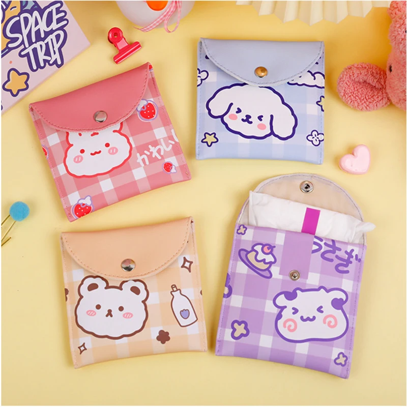 

Cute Cartoon Print Coin Purse Women Girl Kids Small Canvas Coin Money Card Holder Wallet Pouch Earphone Key Bags