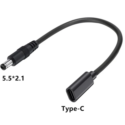 Кабель USB Type-C на 5,5*2,1 мм 25 см MCR-DC211