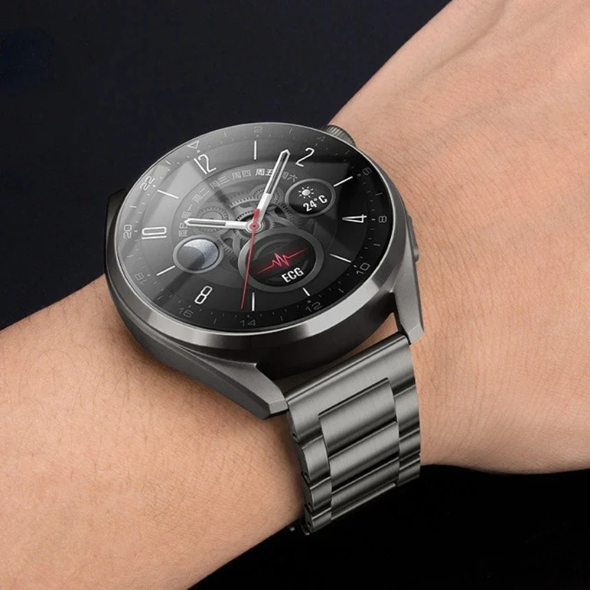 Ремешок титановый 22 мм для Huawei Watch 4 4PRO Ultimate GT 2/2e 3pro 46 роскошный мужской