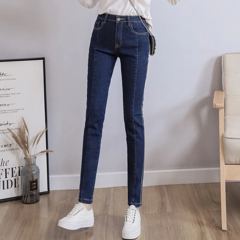 

Womens Jeans High Waist Streetwear Stretchy Skinny Pencil Denim Pants Vintage Casual Basic Trouser 2022 Spring Summer Pantalones
