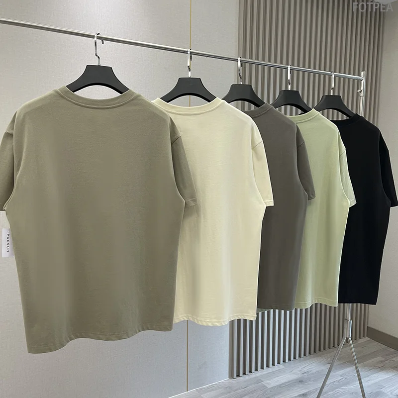 Summer New Essentials T-Shirts High street Hip-Hop Style 100% Cotton Quality Men and Women Oversized Sport T-Shirt