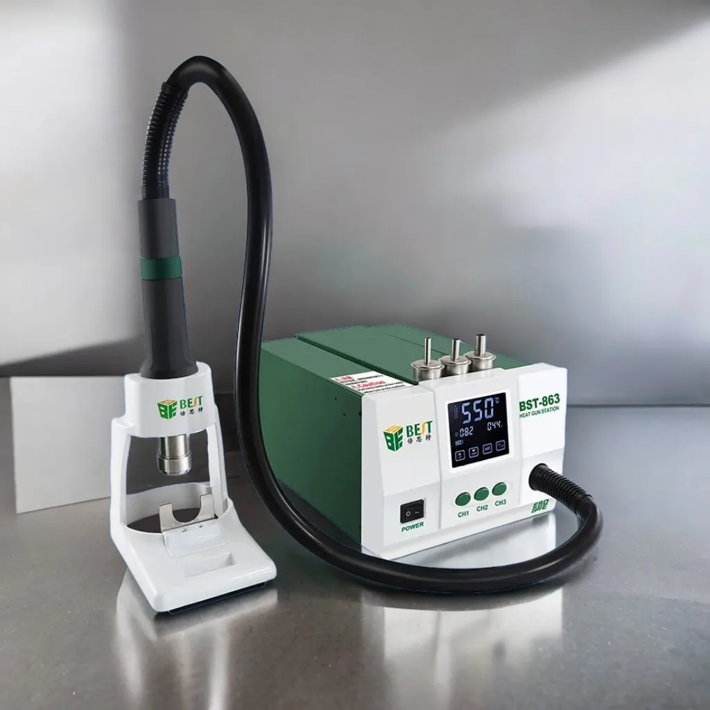 BST-863 сварочный стол с тепловым пистолетом цифровой дисплей 1200 Вт сенсорный