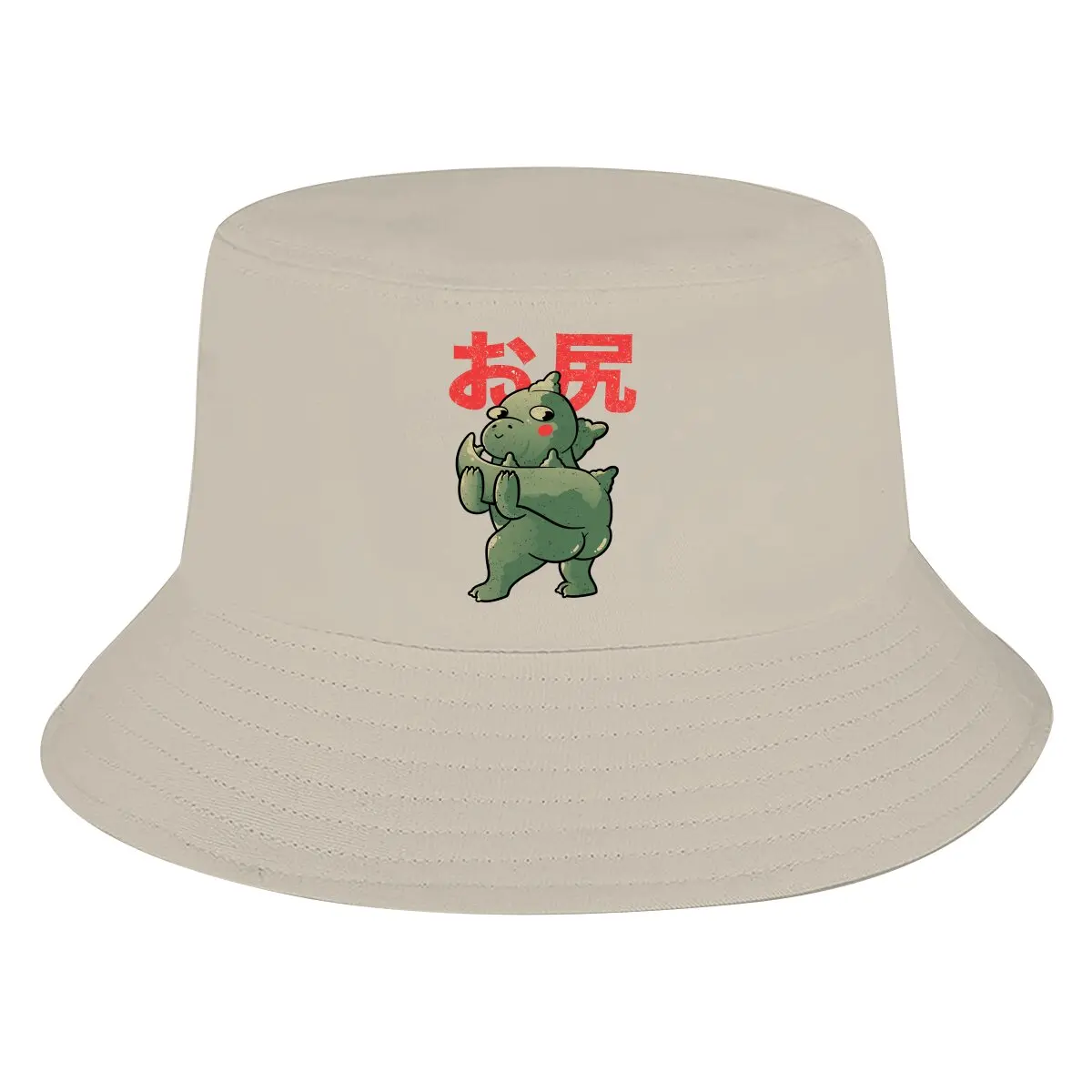 

ButtZilla Cute Funny Monster Unisex Bucket Hats Baphomet Satan Lucifer Hip Hop Fishing Sun Cap Fashion Style Designed