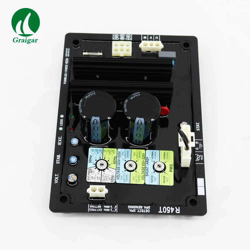 Новый трехфазный бесщеточный генератор AVR R450T регулятор напряжения цена - купить