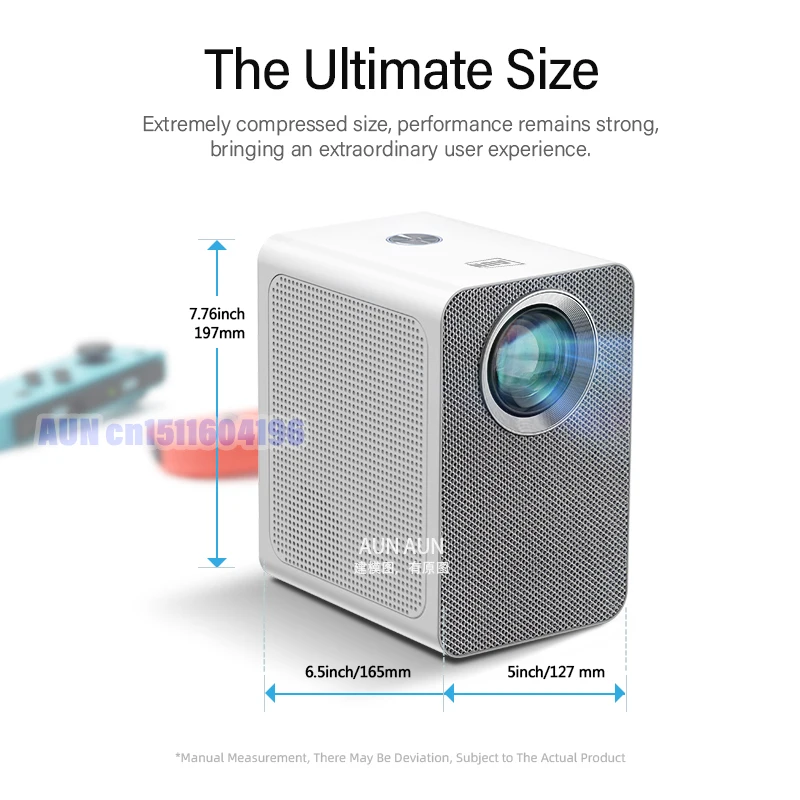 AUN Mini Projector ET50S Android Projectors 1080P Full HD 4K Video Home Theater LED Portable Beamer Bluetooth WiFi Smartphone TV images - 6