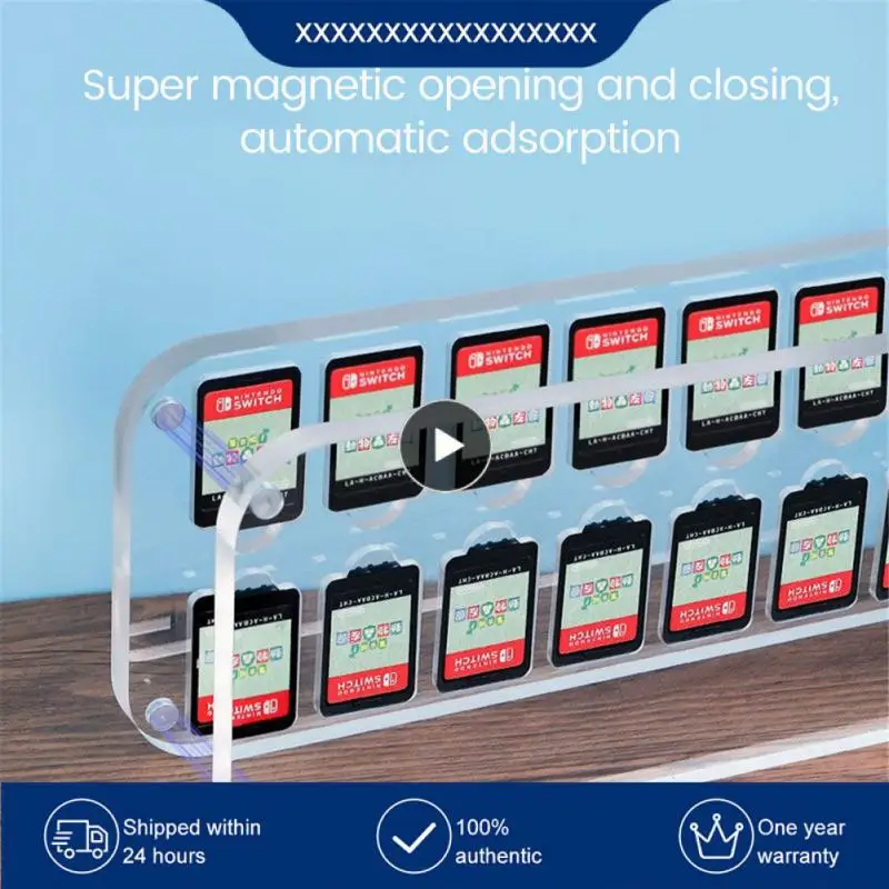 

Protective Case Shockproof Hard Cover Protective Shell Display Stand Storage Box Game Card Case For Switch Transparent