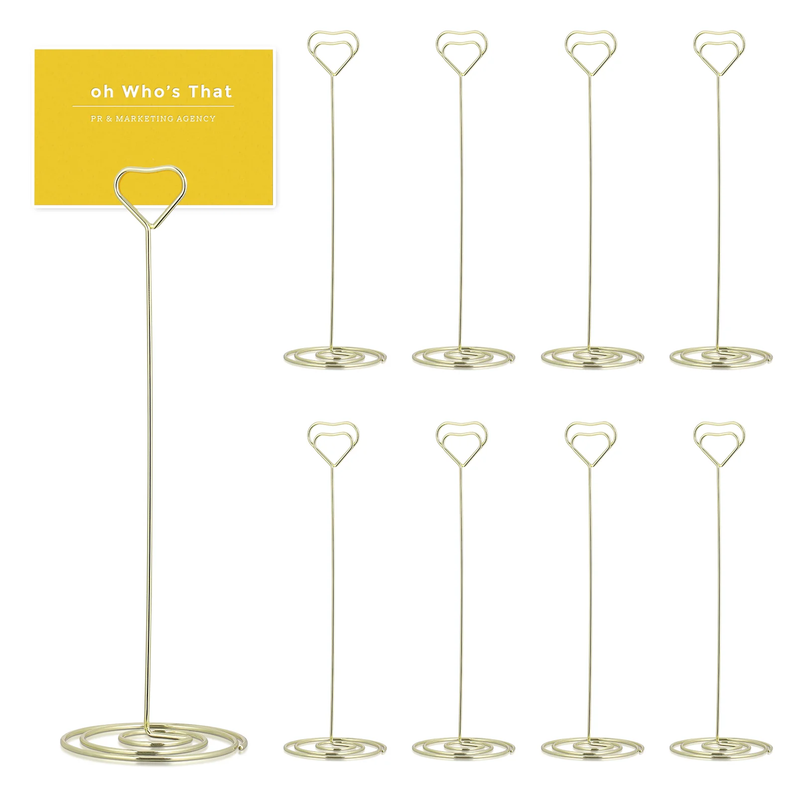 

Photo Clip Home Wedding Desktop Decoration Heart Shape Clips Metal Note Clamp Memo Stand Clamps