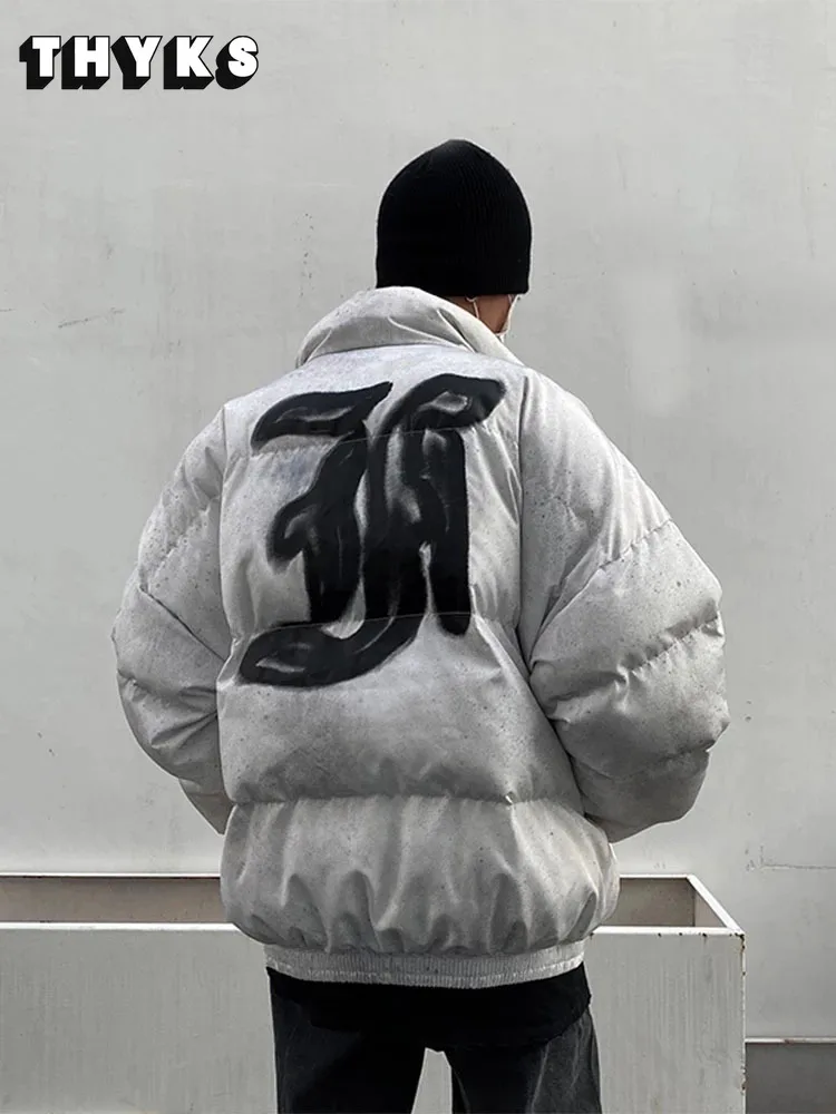 Парка Мужская/женская зимняя с хлопковой подкладкой теплая Повседневная Уличная