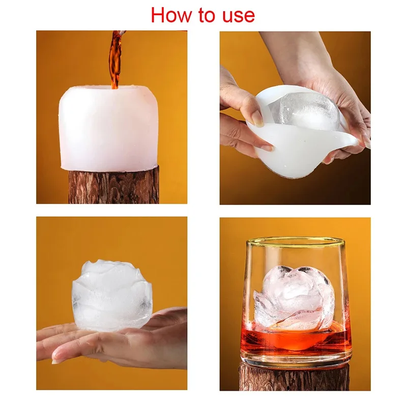 Mold Silicone Ice Cream Mold 3D Big Ice Cream Ball Maker Reusable Whiskey Mould DIY Mould Maker Tool images - 6