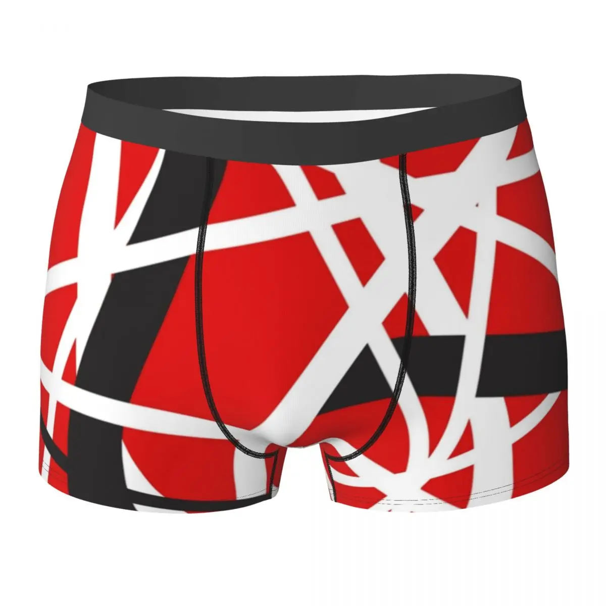 

Van Halen Underwear EVH 5150 STRIPES Man Underpants Customs Soft Boxer Shorts Hot Boxer Brief Plus Size