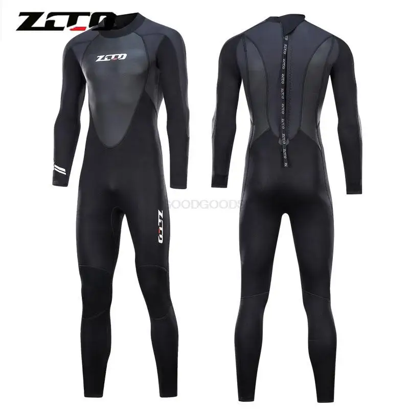 ZCCO 3MM Neoprene Wetsuit For Men Women Scuba Diving Suit Deep Spearfishing Thermal Swimsuit Snorkeling Surfing One Piece Set
