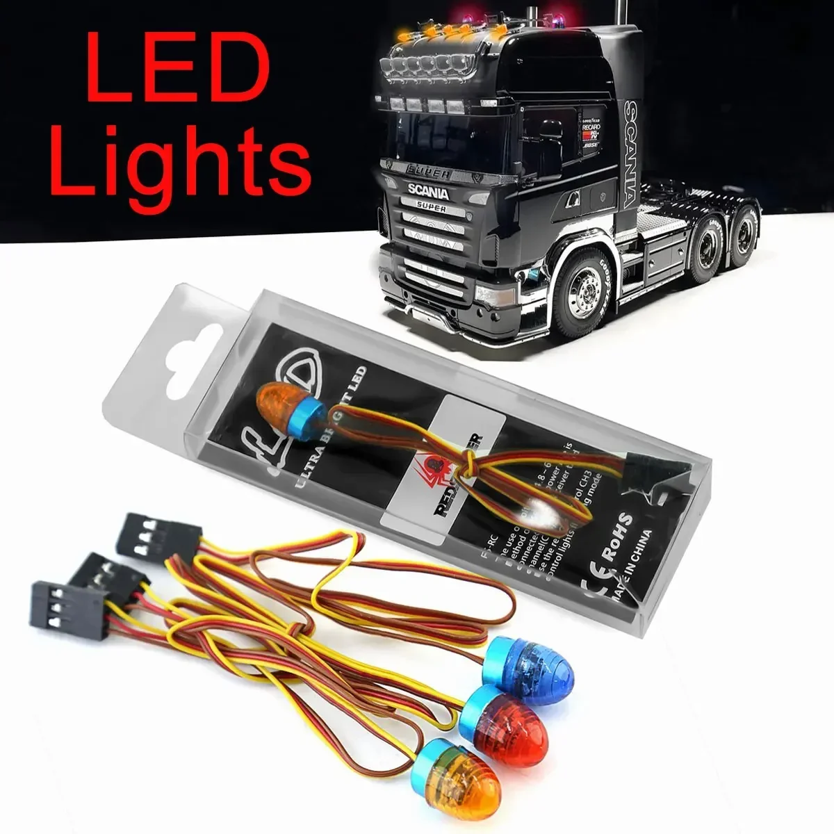 Радиоуправляемая машинка создающая строение мерцающее дыхание для 1/10 RC Crawler 1/14