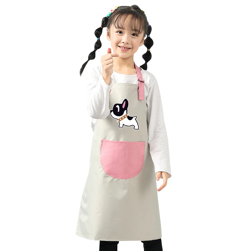 Girl Boy Kindergarten Children's Painting Apron Waterproof And Oil-proof Household Eating Gowns Art Class Smock | Дом и сад