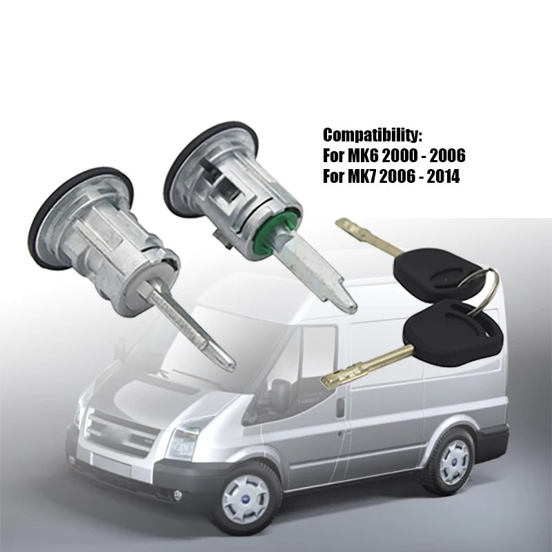 

2 шт. автомобиль передний левый и правый дверные замки бочки для Ford Transit MK6 MK7 2000-2016 060638 YC15-V220K51AA 4060639 YC15-V22