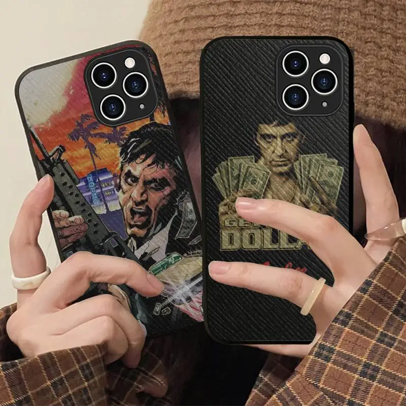 

Scarface 1983 film Al Pacino movie Phone Case Hard Leather Case for iPhone 11 12 13 Mini Pro Max 8 7 Plus SE 2020 X XR XS Coque