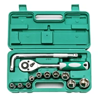 12pcs car repair tool set 12 inch socket set ratchet torque wrench combo tools kit auto repairing tool set