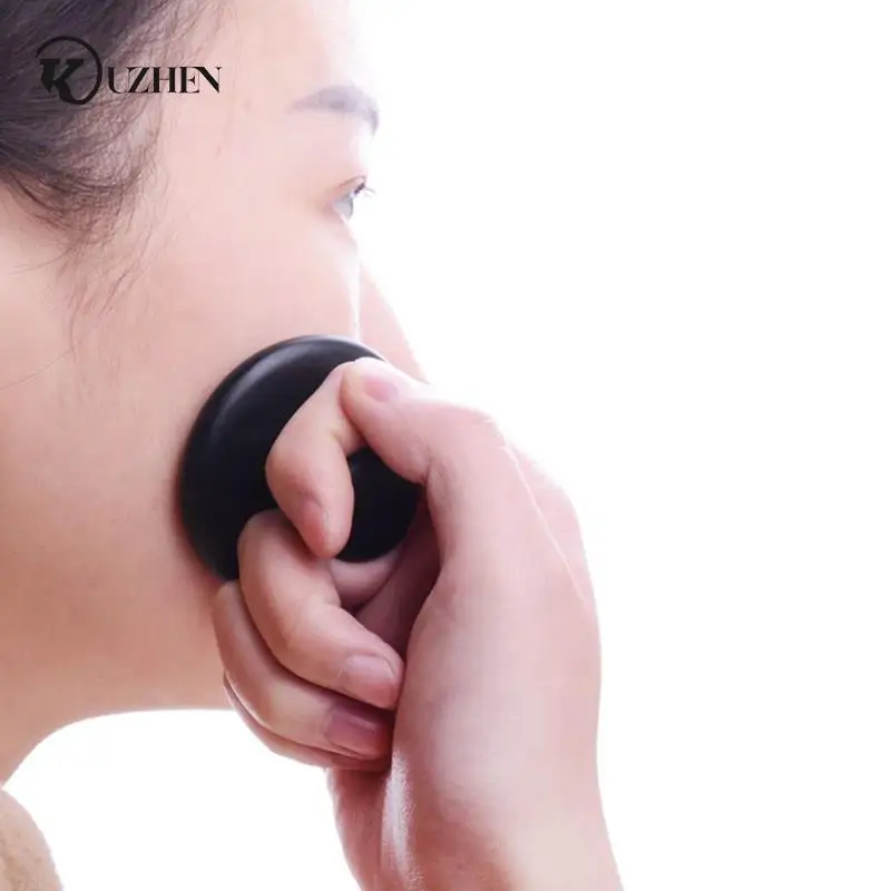 

Smooth Mushroom Shape Face Massage Stone Lava Basalt Hot Stone For Spa Massage Therapy Body Facial Massage Stone